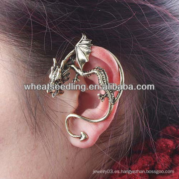 Venta caliente pulsera de oído del dragón Individual Vintage pendiente clip Ear EC04